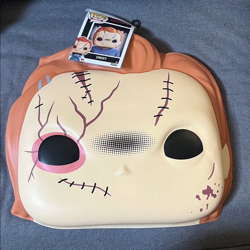 Funko Chucky Mask with Orange and Cream